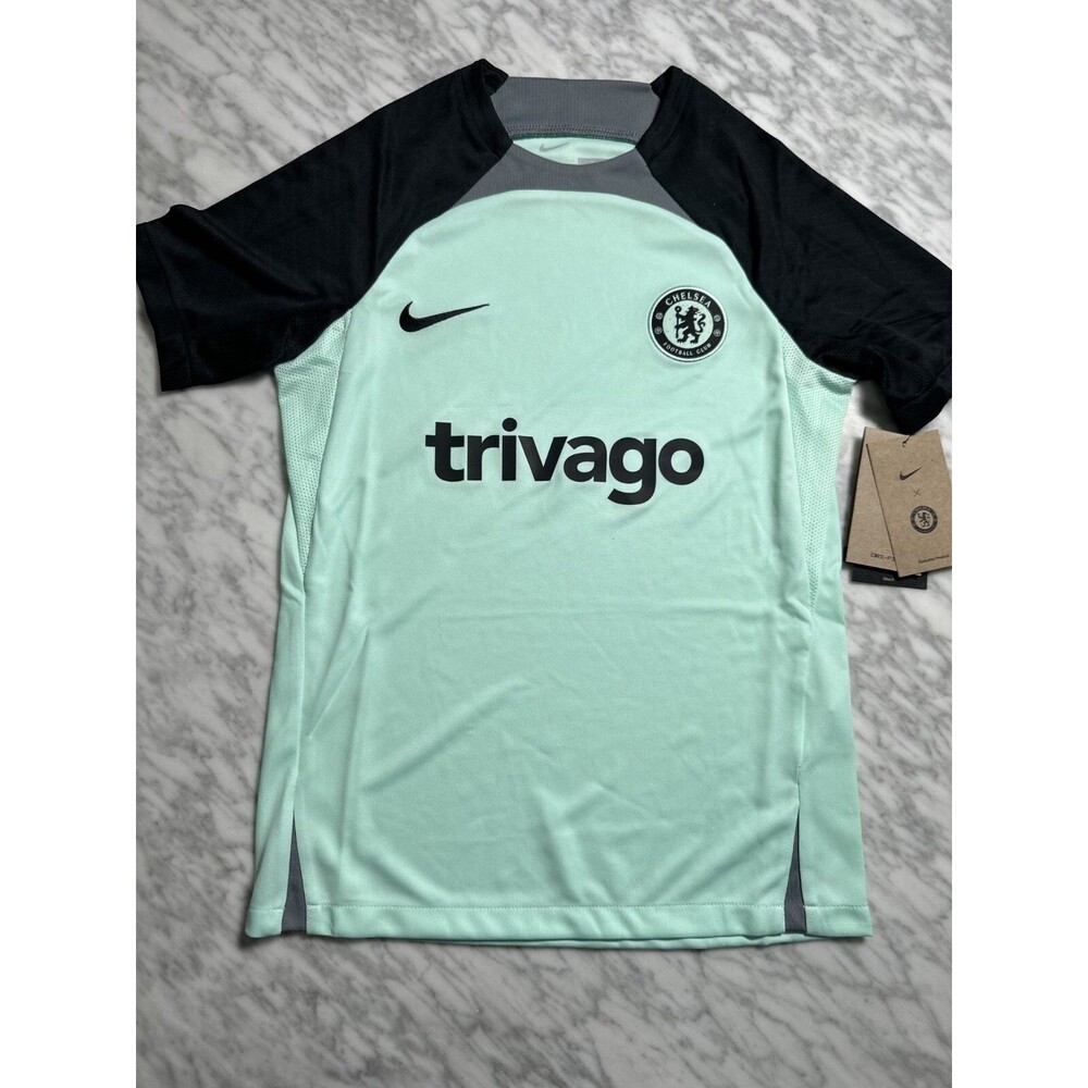 Chelsea FC Nike Strike Premier League Soccer Green Kids Large Jersey DZ0828 354
